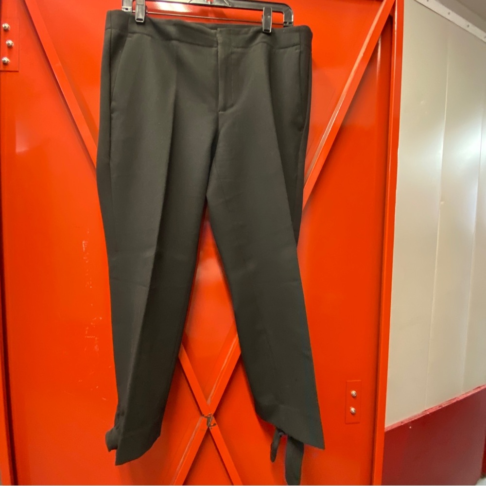 Banana Republic Women’s Black Ankle Dress Pant with Tie Details | Size 10S